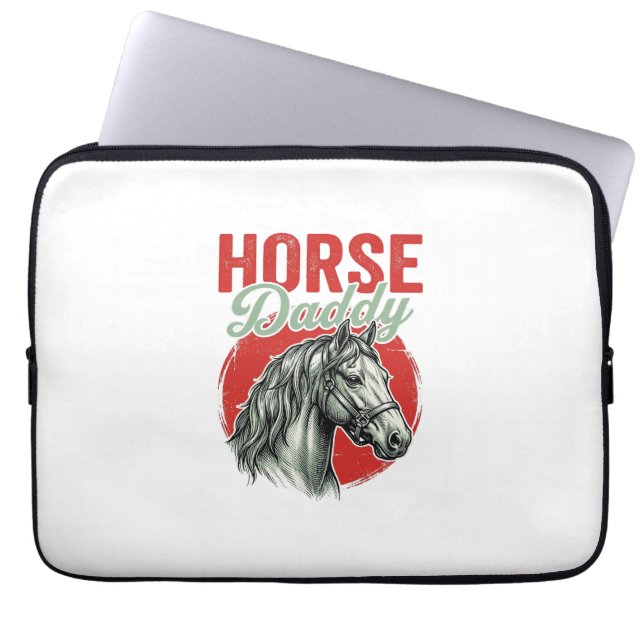 Antieke Pa Vader Gravure Laptop Sleeve (Voorkant)