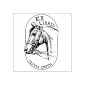 Antieke Paard, Modern Ex Libris Boek Rubberstempel (Afrduk)