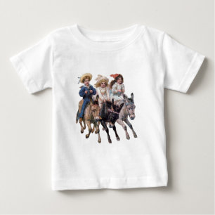 Antieke paard pony kinderen kunst