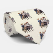 Antieke paard pony kinderen kunst stropdas (Opgerold)