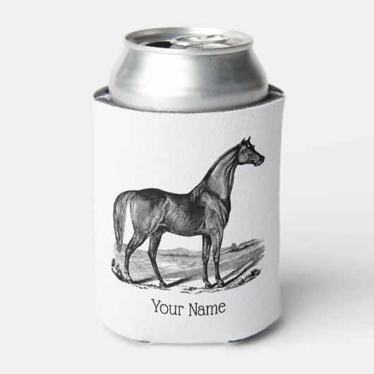 Antieke Paard Staand Blikjeskoeler (Blikje Voorkant)