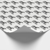 Antieke Paard Staand Cadeaupapier (Hoek)