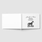 Antieke Paard Staand Gastenboek (Volledig)
