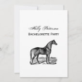 Antieke Paard Staand Kaart (Voorkant)