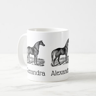 Antieke Paard Staand Koffiemok