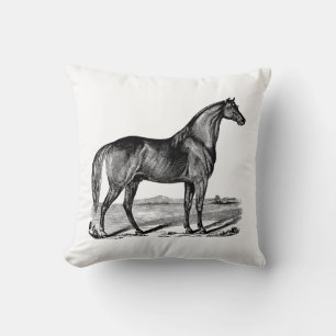 Antieke Paard Staand Kussen