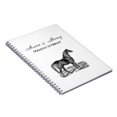 Antieke Paard Staand Notitieboek (Rechterzijde)