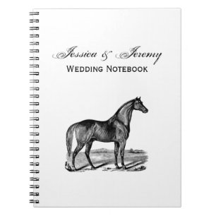 Antieke Paard Staand Notitieboek