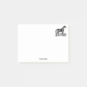 Antieke Paard Staand Post-it® Notes (Voorkant)