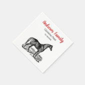 Antieke Paard Staand Servet (Hoek)