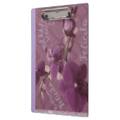 Antieke paarse orchidee klembord (Links)