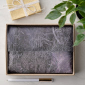 Antieke Paarse Oude Script Bladmuziek Tissuepapier (Geschenk)
