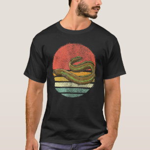 Antieke paling dier retro paling vissen t-shirt
