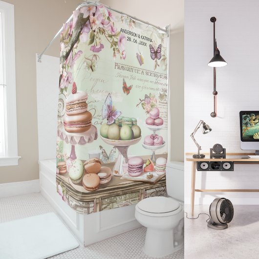 Antieke Parelse Bakkerij Wonderland Aangepaste Naa Douchegordijn