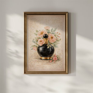 Antieke parfumfles poster