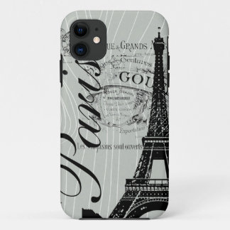 Antieke Parijs & Eiffeltoren iPhone 11 Hoesje