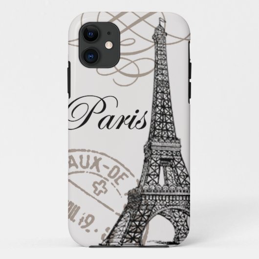 Antieke Parijs...iphone 5 hoes (Achterkant)
