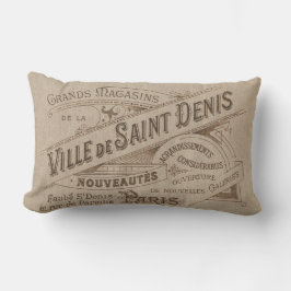 Antieke Parijse Reclame Villa Saint Kussen