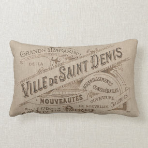Antieke Parijse Reclame Villa Saint Kussen