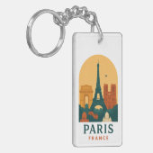 Antieke Parijse Sleutelhanger – Franse Kathedraal (Voorkant Links)