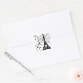 Antieke Paris & Eiffeltoren Label (Envelop)