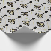 Antieke Paris Fleur de Lis Wijn Cadeaupapier (Hoek)