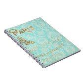 Antieke Paris Goud Design Notitieboek (Rechterzijde)