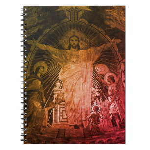 Antieke Paris Hoofd mozaïek Heilig Hart jesus Notitieboek
