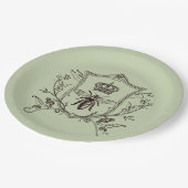 Antieke Paris Imker Franse Kroon Bij Koningin Papieren Bordje (Gekanteld)