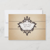 Antieke pas ticket RSVP (Achterkant)