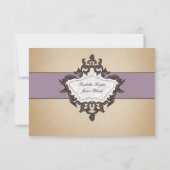 Antieke Pas Ticket RSVP Kaartje (Achterkant)