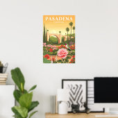 Antieke Pasadena Californië Poster (Thuiskantoor)
