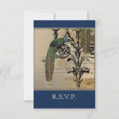 Antieke Pauw 6 - Trouw Uitnodiging (Achterkant)