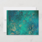Antieke Pauw RSVP Kaartje (Achterkant)