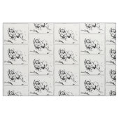 Antieke Pekingees-schets Stof (Fat Quarter)