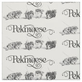 Antieke Pekingees-schets Stof (Swatch)