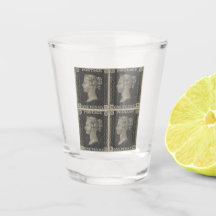 Antieke Penny Black Shotglas