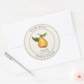 Antieke perenjam-inmaaklabel ronde sticker (Envelop)