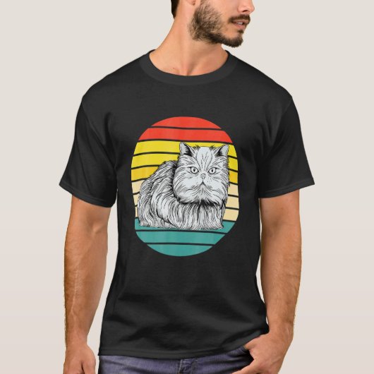 Antieke Perzische Kat T-shirt (Voorkant)