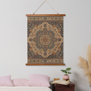 Antieke Perzische Oriëntaalse Turkse Vintage Patro Hangend Wandkleed