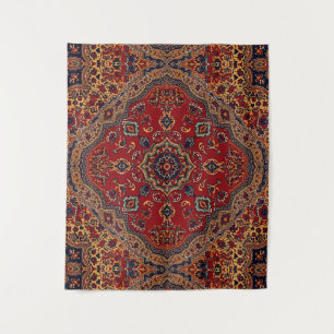 Antieke Perzische Oriëntaalse Turkse Vintage Patro Wandkleed
