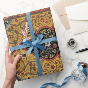 Antieke Perzische Rijke Tapijt Elegante Vloerkleed Cadeaupapier