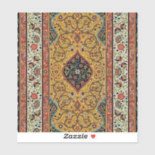 Antieke Perzische Rijke Tapijt Elegante Vloerkleed Sticker