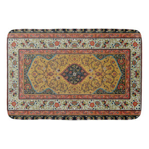 Antieke Perzische Tapijt Elegant Ontwerp Badmat