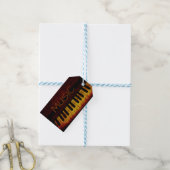 Antieke Piano Cadeaubijsluiter Cadeaulabel (Met Touw)