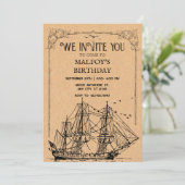 Antieke Piraat Kaart (Staand voorkant)