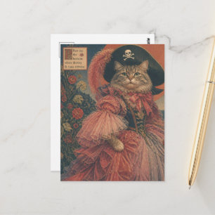 Antieke Piratenkat Briefkaart