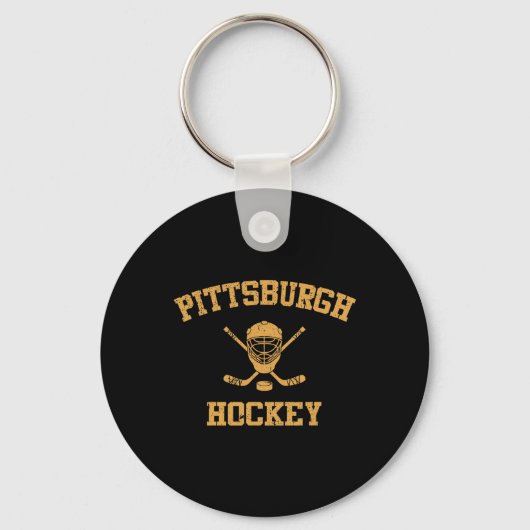 Antieke Pittsburgh-hockey Sleutelhanger (Voorkant)