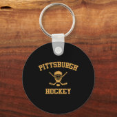 Antieke Pittsburgh-hockey Sleutelhanger (Voorkant)
