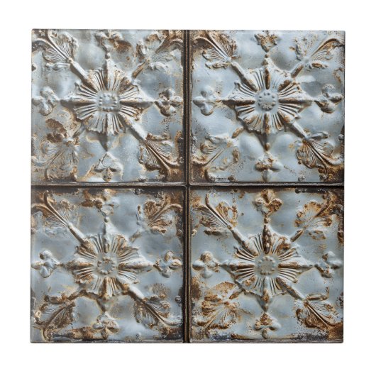 Antieke Plafond Tegel Keramische Tegel Tegeltje (Voorkant)